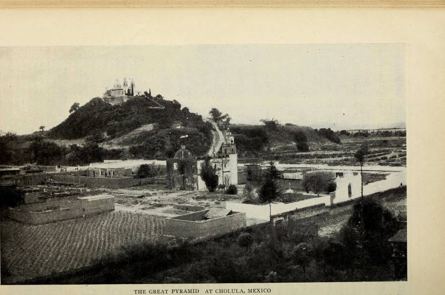 The Great Pyramid of Cholula, Mexico, 1915.