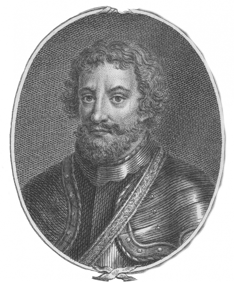 Engraving of Macbeth, King of Scotland.