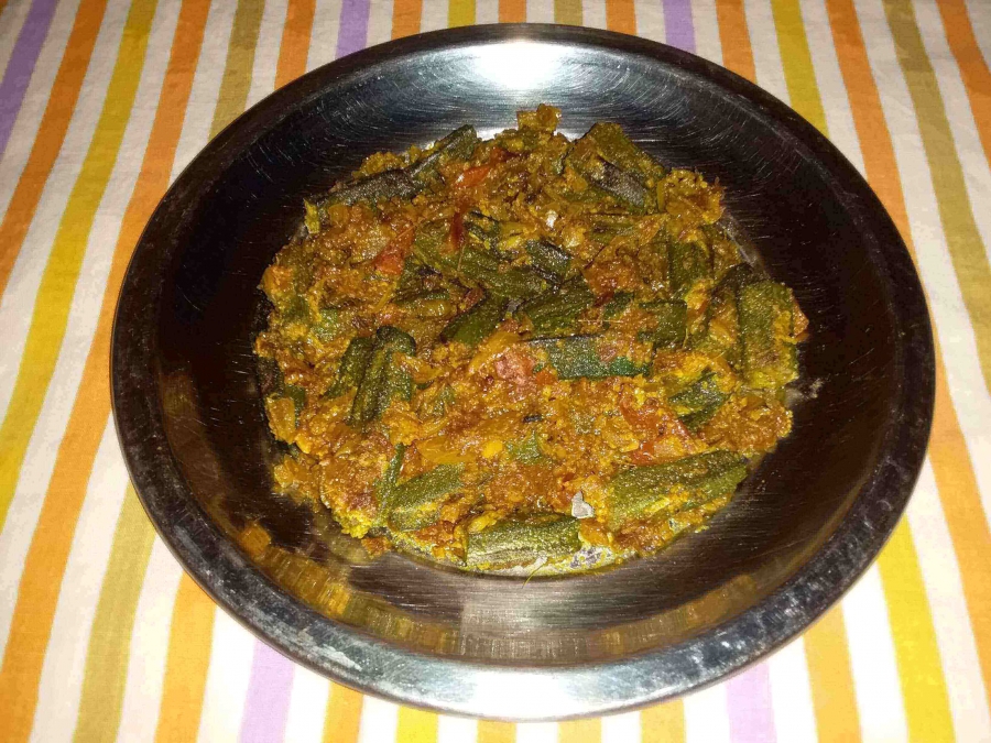 Bhindi Masala - The final dish prepared by using easy Bhindi Masala Recipe.