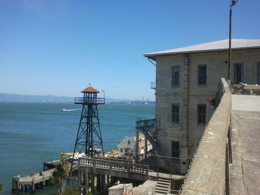 A view of San Francisco  from Alcatraz.