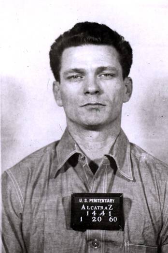 Frank Morris mugshot from Alcatraz.