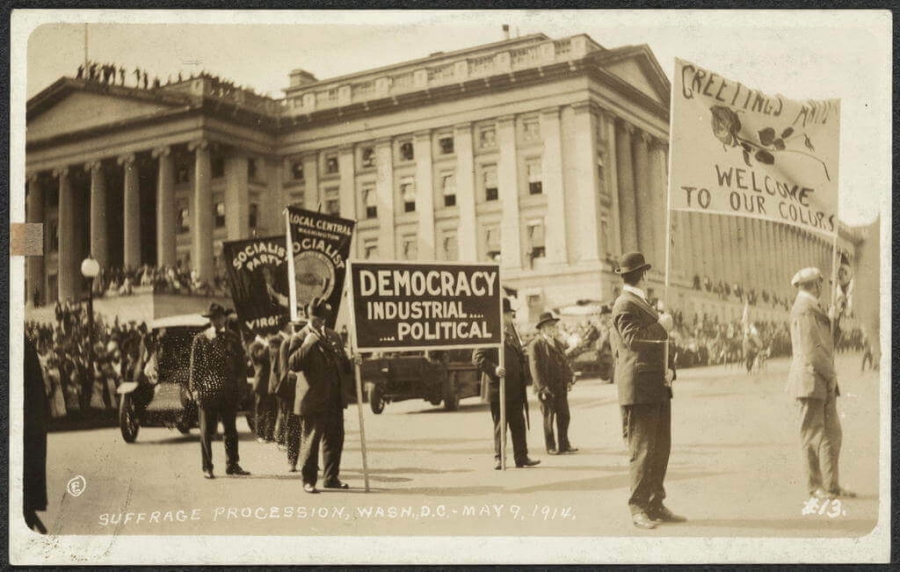 Suffrage Procession, Washington D.C., May 9, 1914.