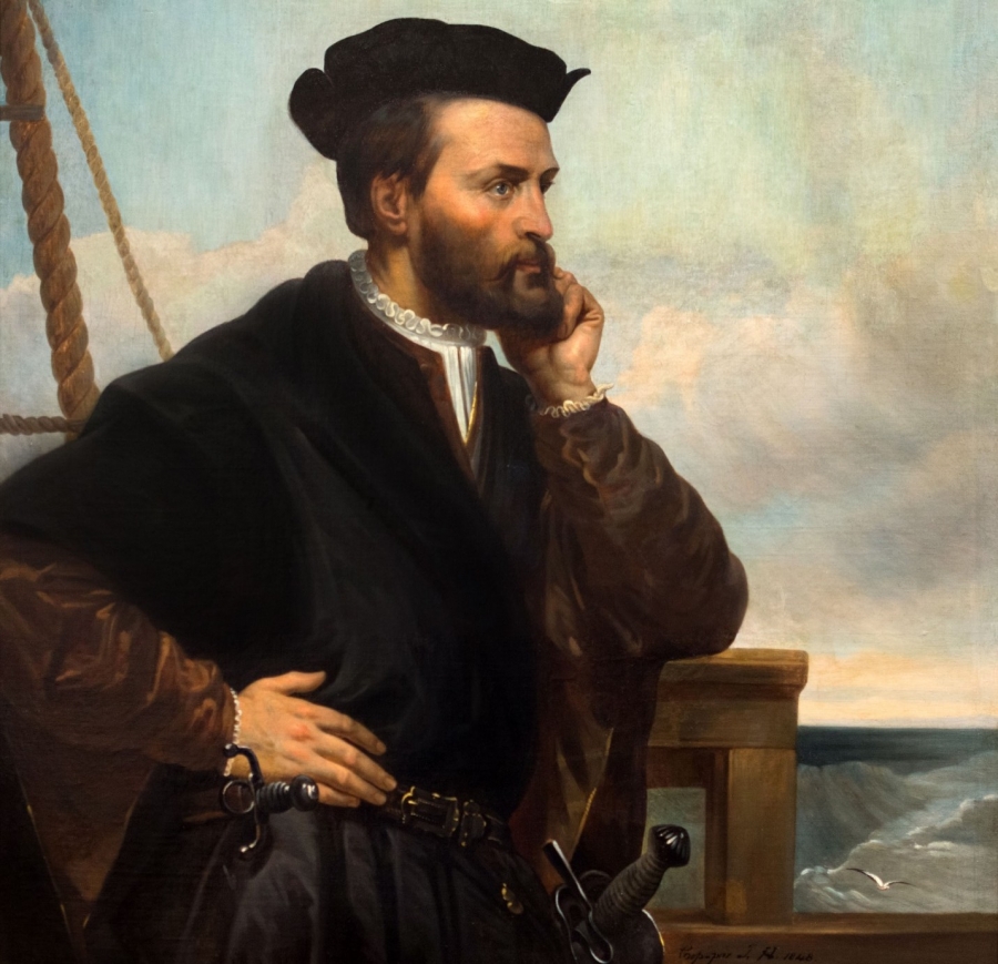 Portrait of Jacques Cartier by Théophile Hamel.