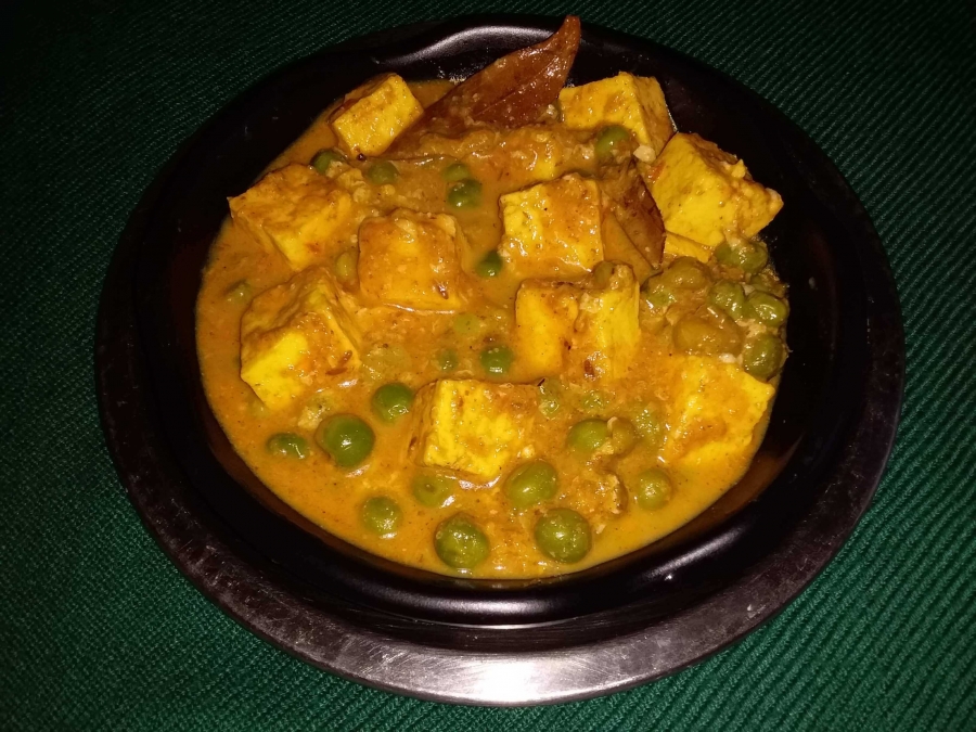 Matar Paneer - The Final Dish.